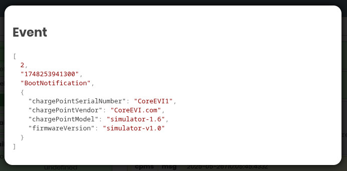 ocpp1.6 message json